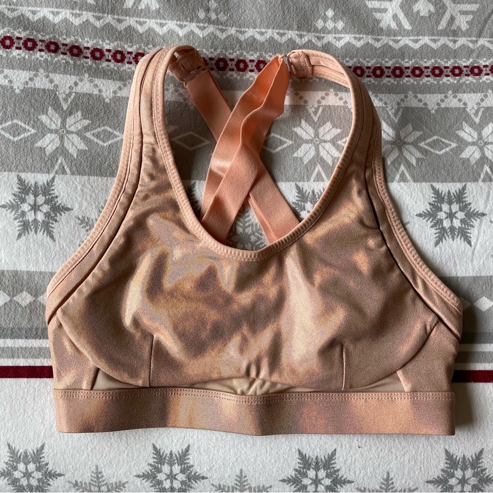 Belle Iridescent Adjustable High Impact Sports Bra